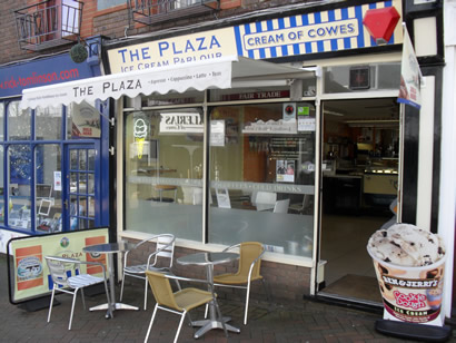 The Plaza Ices, home of Ice Cream in Cowes
